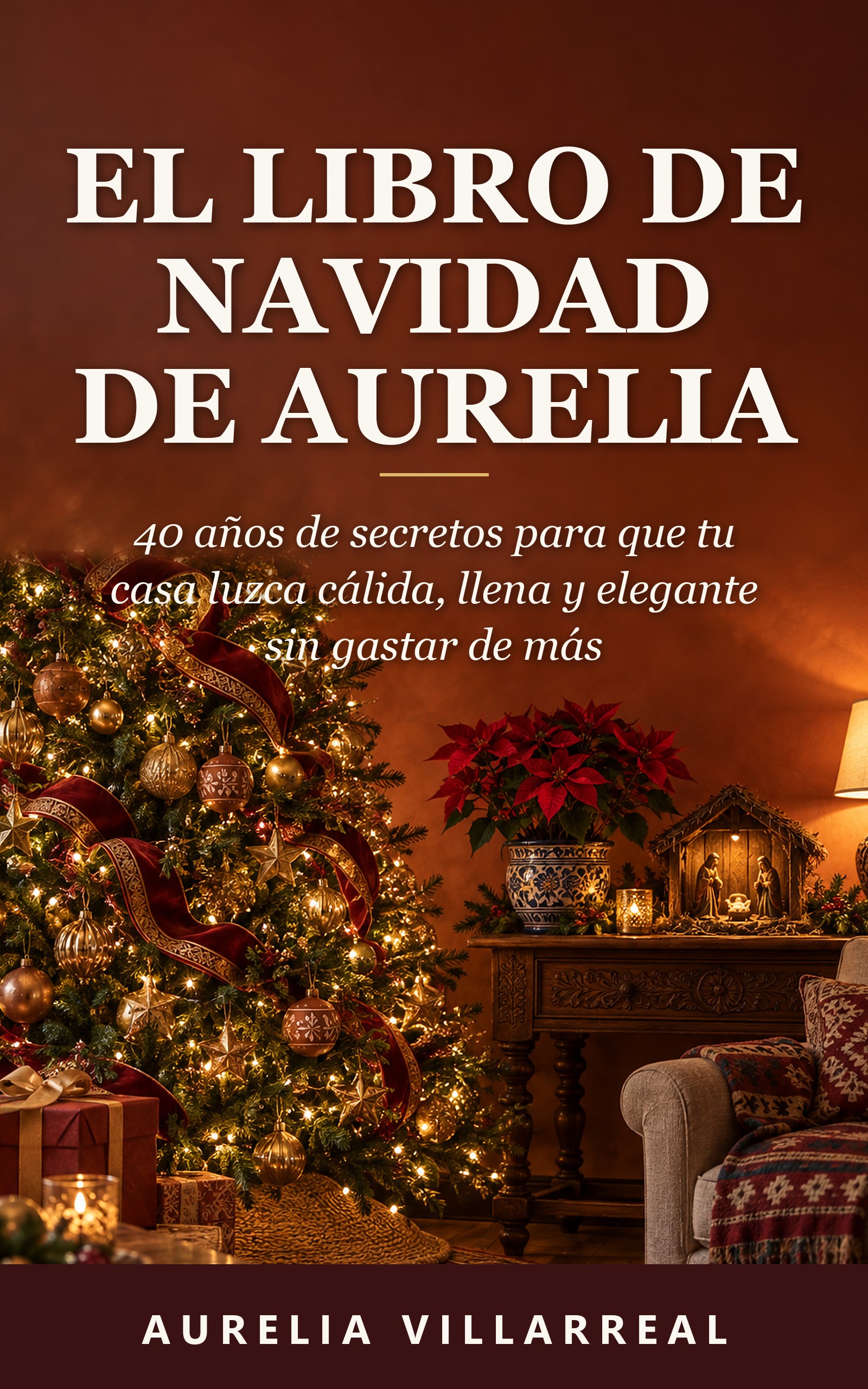Portada de El Libro de Navidad de Aurelia, de Aurelia Villarreal