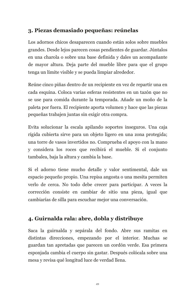 Página del libro: los detalles que hacen que la decoración se vea corriente